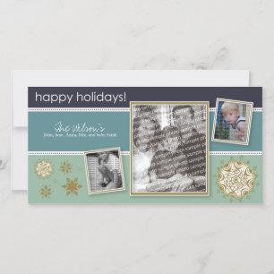 Cartes Pour Fêtes Annuelles Happy Holidays Snowflake Sweet 3-Photo :: 05