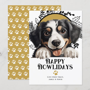 Cartes Pour Fêtes Annuelles Happy Howlidays Appenzeller Sennenhund Chien