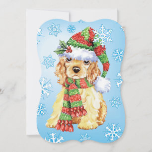 Cartes Pour Fêtes Annuelles Happy Howlidays Cocker Spaniel