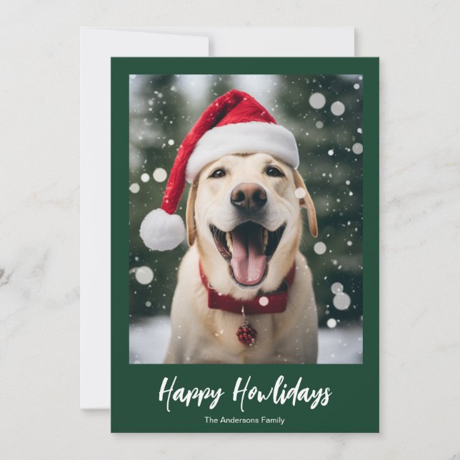 Cartes Pour Fêtes Annuelles happy howlidays, écriture moderne noël (Devant)