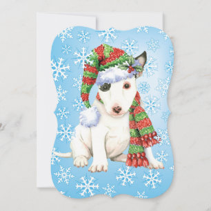 Cartes Pour Fêtes Annuelles Happy Howlidays Mini Bull Terrier