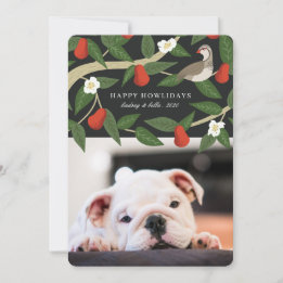 Cartes Pour Fêtes Annuelles Happy Howlidays Photo | Arbre à perdrix