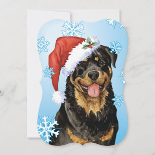 Cartes Pour Fêtes Annuelles Happy Howlidays Rottweiler