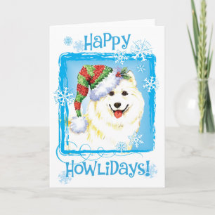 Cartes Pour Fêtes Annuelles Happy Howlidays Samoyed