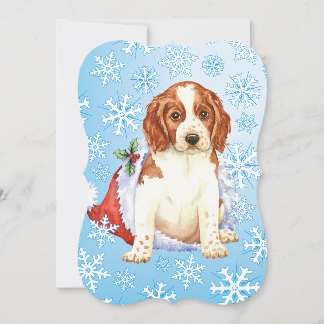 Cartes Pour Fêtes Annuelles Happy Howlidays Welshie (Devant)