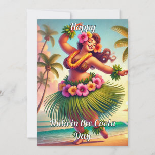 Cartes Pour Fêtes Annuelles Happy Hula dans la journée Coola