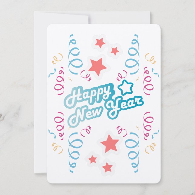 Cartes Pour Fêtes Annuelles Happy new year (Devant)