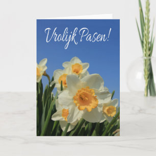 Cartes Pour Fêtes Annuelles Happy Pâques hollandais Vrolijk Pasen