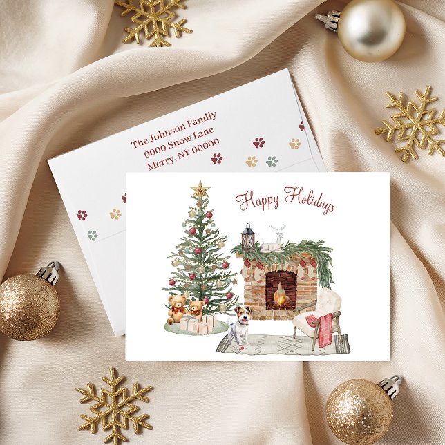Cartes Pour Fêtes Annuelles Happy Pawlidays Chig Design - Jack Russell (Créateur téléchargé)