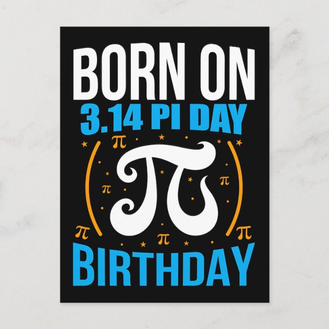Cartes Pour Fêtes Annuelles Happy Pi Day 2026 Math Nerd Celebration (Devant)