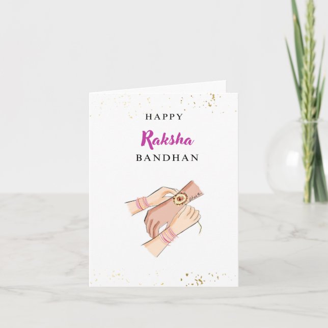 Cartes Pour Fêtes Annuelles happy rakhi, rakshabandhan, festival indien, (Devant)