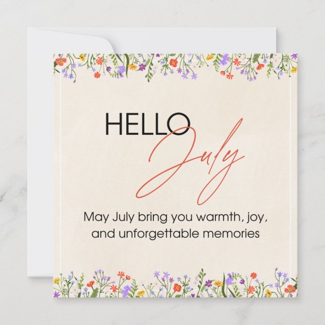 Cartes Pour Fêtes Annuelles happy summer in jully (Devant)