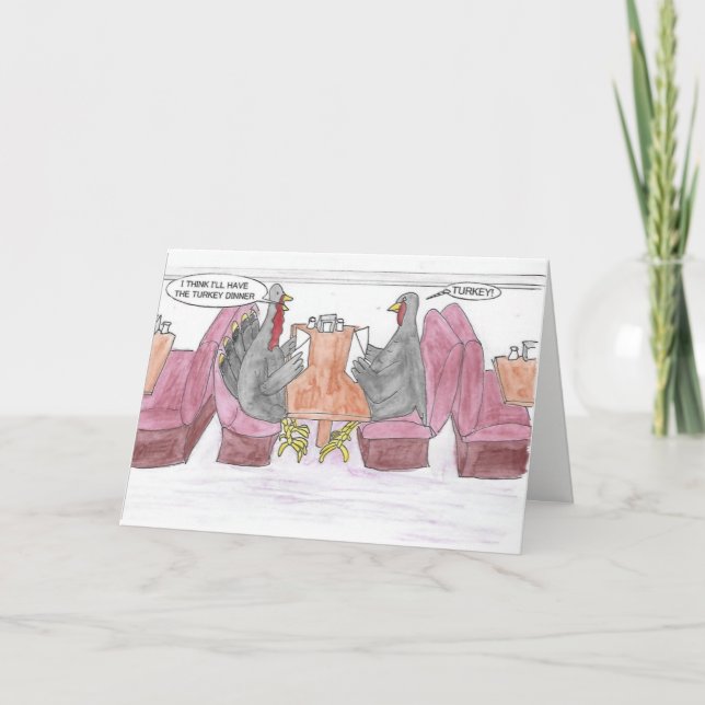 Cartes Pour Fêtes Annuelles Happy Thanksgiving (Devant)