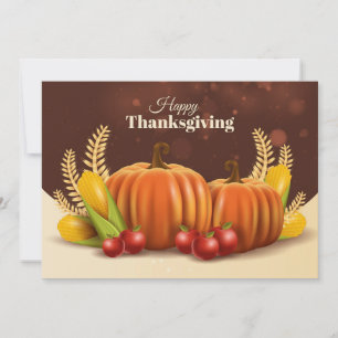 Cartes Pour Fêtes Annuelles Happy Thanksgiving
