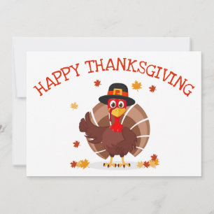 Cartes Pour Fêtes Annuelles Happy Thanksgiving