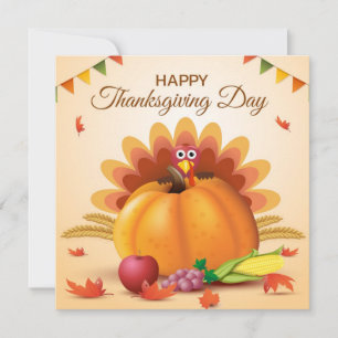 Cartes Pour Fêtes Annuelles Happy Thanksgiving