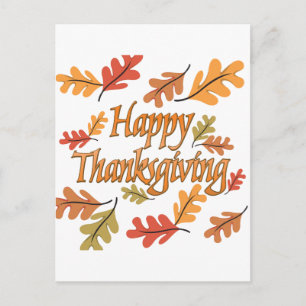Cartes Pour Fêtes Annuelles Happy Thanksgiving