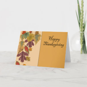 Cartes Pour Fêtes Annuelles Happy Thanksgiving