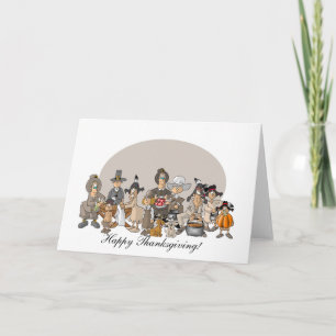 Cartes Pour Fêtes Annuelles Happy Thanksgiving