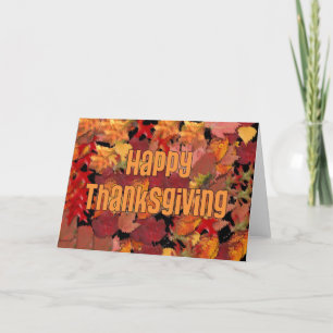Cartes Pour Fêtes Annuelles Happy Thanksgiving