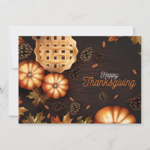 Cartes Pour Fêtes Annuelles Happy Thanksgiving