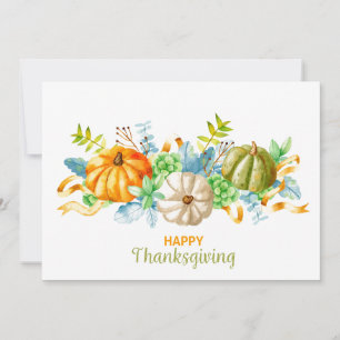 Cartes Pour Fêtes Annuelles Happy Thanksgiving