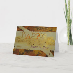 Cartes Pour Fêtes Annuelles Happy Thanksgiving