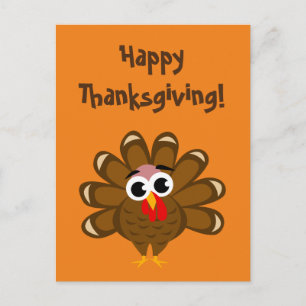 Cartes Pour Fêtes Annuelles Happy Thanksgiving Day funny turkey bird custom