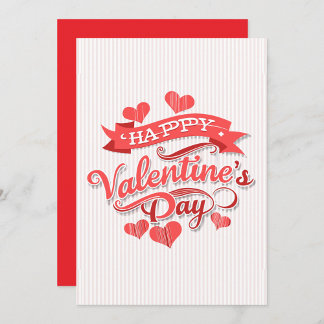 Cartes Pour Fêtes Annuelles Happy Valentines Day 