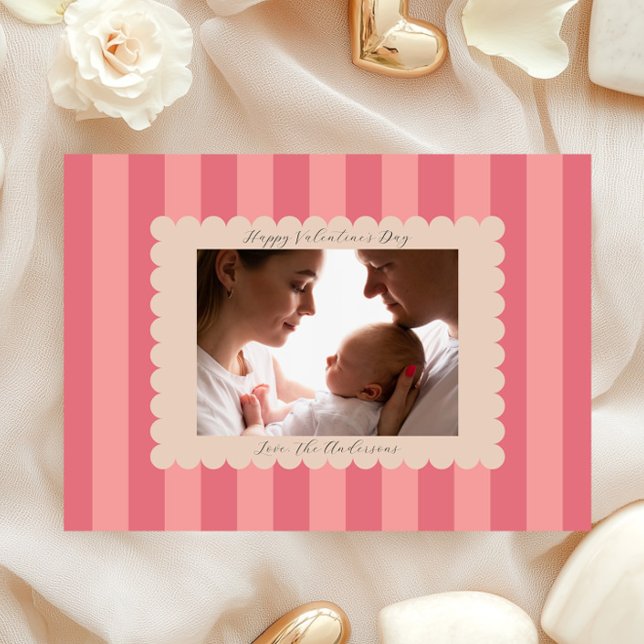 Cartes Pour Fêtes Annuelles Happy Valentine's Day Custom Photograph Modern (Créateur téléchargé)