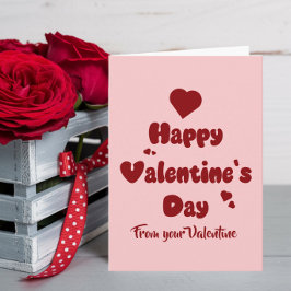 Cartes Pour Fêtes Annuelles Happy Valentine's Day Hearts Cute