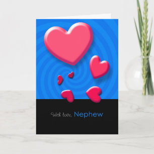 Cartes Pour Fêtes Annuelles Happy Valentine's Day Nephew Greeting Card