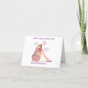 Cartes Pour Fêtes Annuelles Happy Valentine's Day Teen Granddaughter