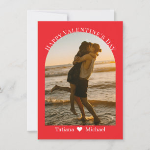 Cartes Pour Fêtes Annuelles happy valentines jour écriture moderne arche photo