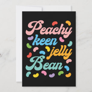 Cartes Pour Fêtes Annuelles Haricot Jelly Bean Peachy Keen