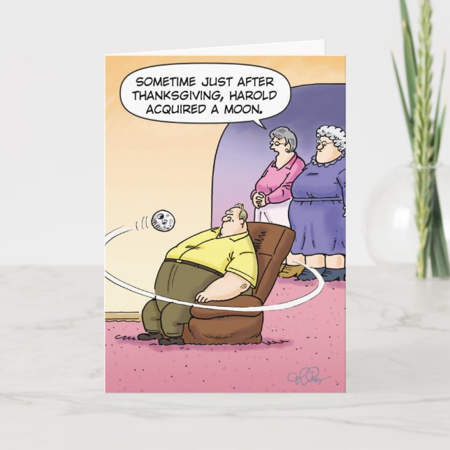 Cartes Pour Fêtes Annuelles Harold's Moon Happy Holiday Funny Card (Devant)
