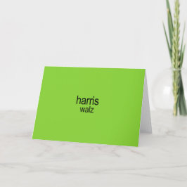 Cartes Pour Fêtes Annuelles Harris Walz est Brat