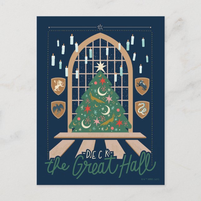 Cartes Pour Fêtes Annuelles Harry Potter | Décorez le grand hall (Devant)