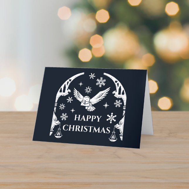 Cartes Pour Fêtes Annuelles HARRY POTTER™ Hedwig livre la lettre de vacances (Créateur téléchargé)