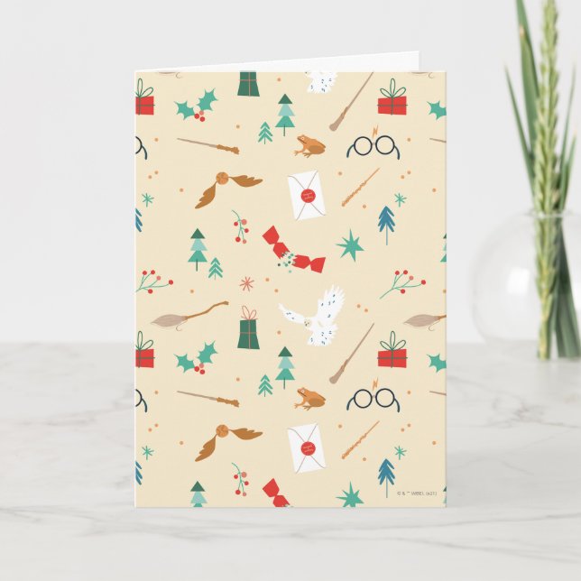 Cartes Pour Fêtes Annuelles Harry Potter | Motif d'icône de vacances (Devant)