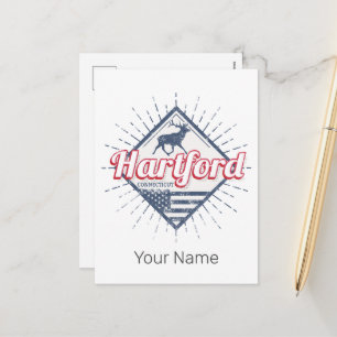 Cartes Pour Fêtes Annuelles Hartford City Connecticut États-Unis