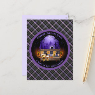 Cartes Pour Fêtes Annuelles Haunted Yakitori Haven