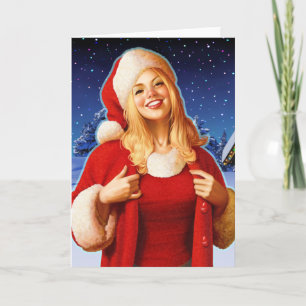 Cartes Pour Fêtes Annuelles Haut étroit "de nuit de Noël"
