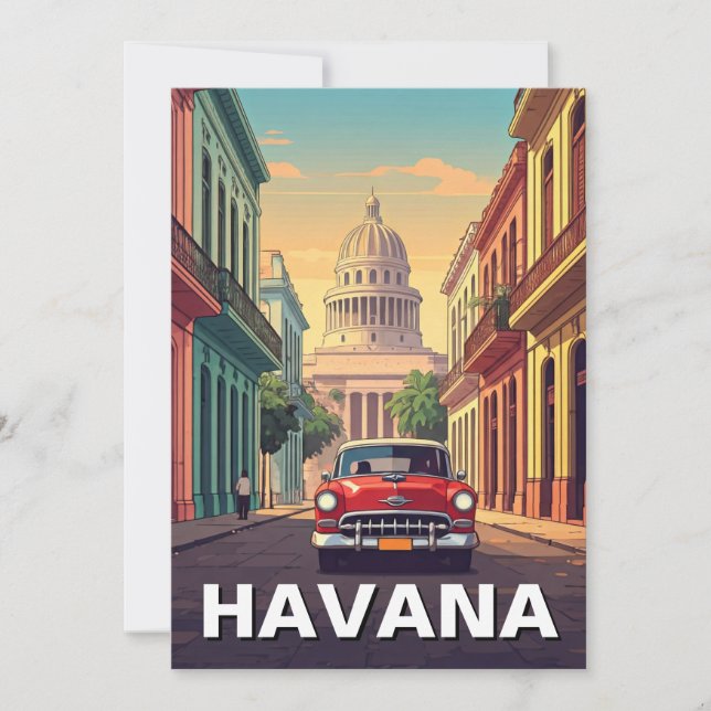 Cartes Pour Fêtes Annuelles Havane Cuba (Devant)