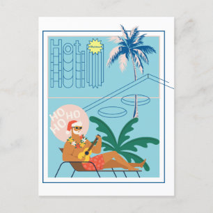 Cartes Pour Fêtes Annuelles Hawaii Christmas Père Noël Travel Tropical Beach
