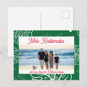 Cartes Pour Fêtes Annuelles Hawaiian Christmas Mele Kalikimaka personnalisable