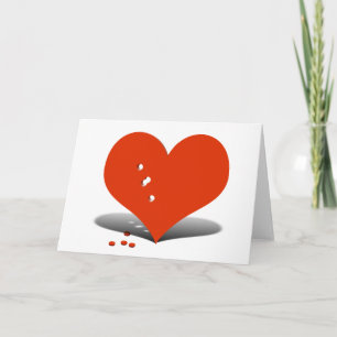 Cartes Pour Fêtes Annuelles Heart Ache - Anti Valentine