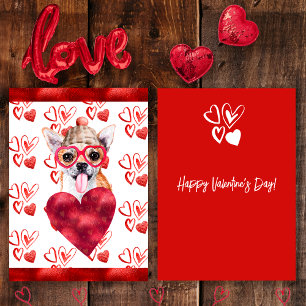 Cartes Pour Fêtes Annuelles Heart Chihuahua Amoureux des chiens Valentine Cade