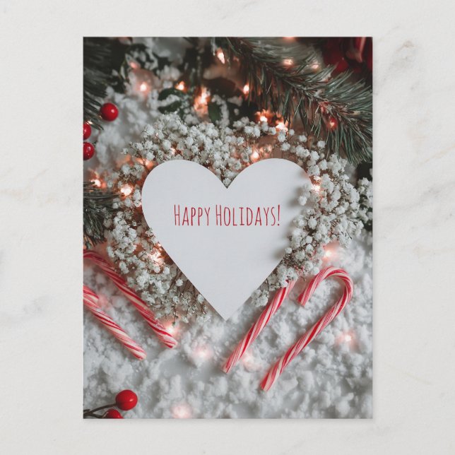 Cartes Pour Fêtes Annuelles Heart-shaped Christmas card  (Devant)
