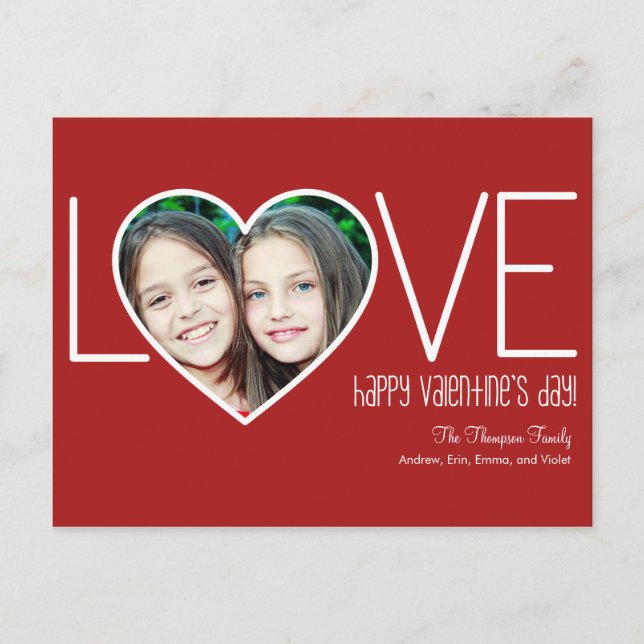 Cartes Pour Fêtes Annuelles Heartfeel Love Valentine's Day Post Card (Devant)